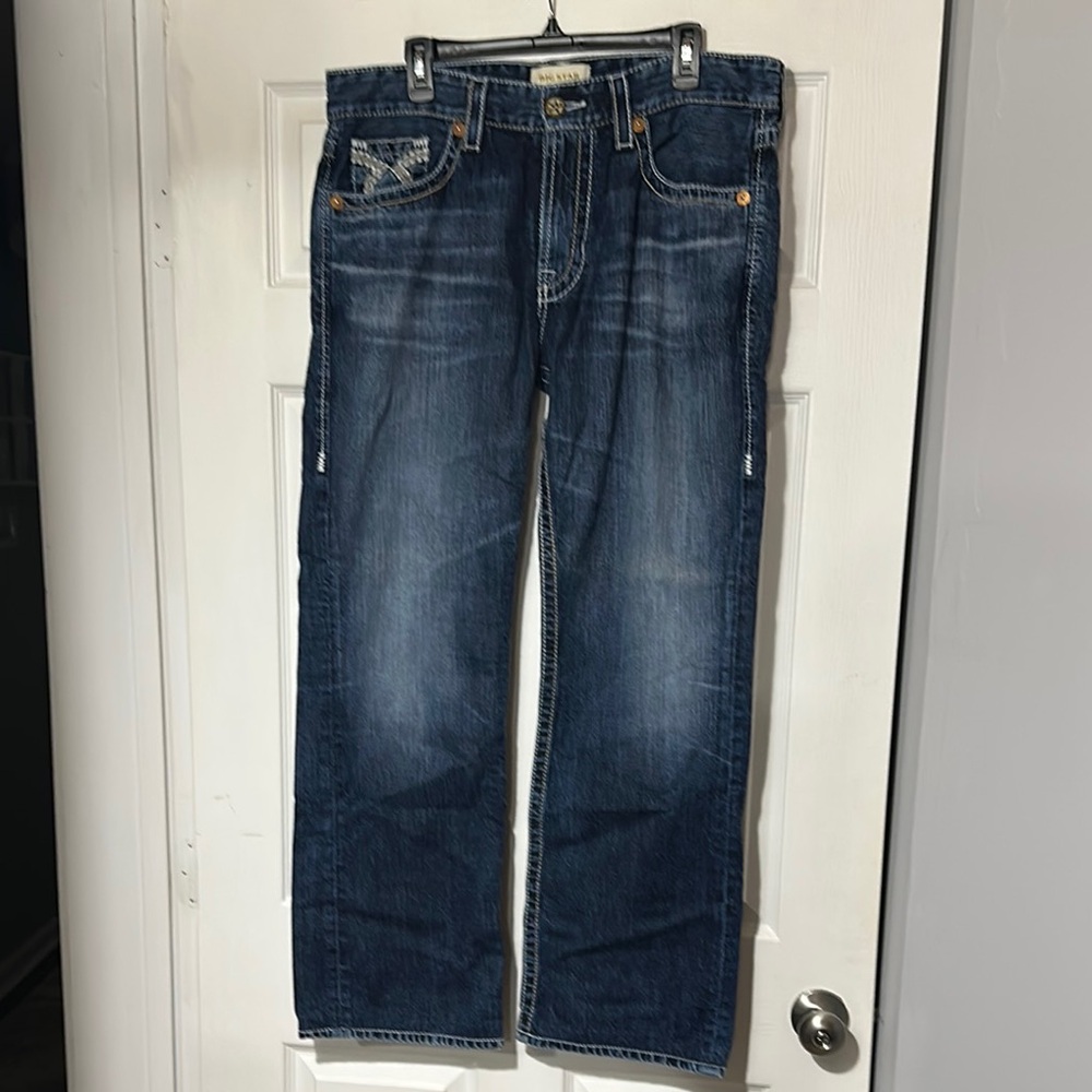 Big Star Blue Relaxed Jeans with Vintage Look